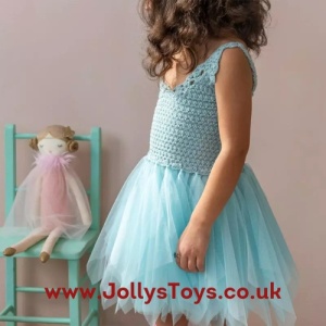 Crochet Fairy Dress, Blue